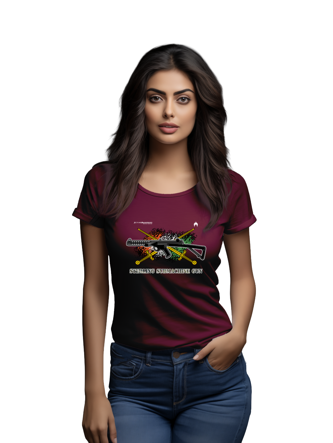 Women's STERLING SUBMACHINE GUN T-Shirt