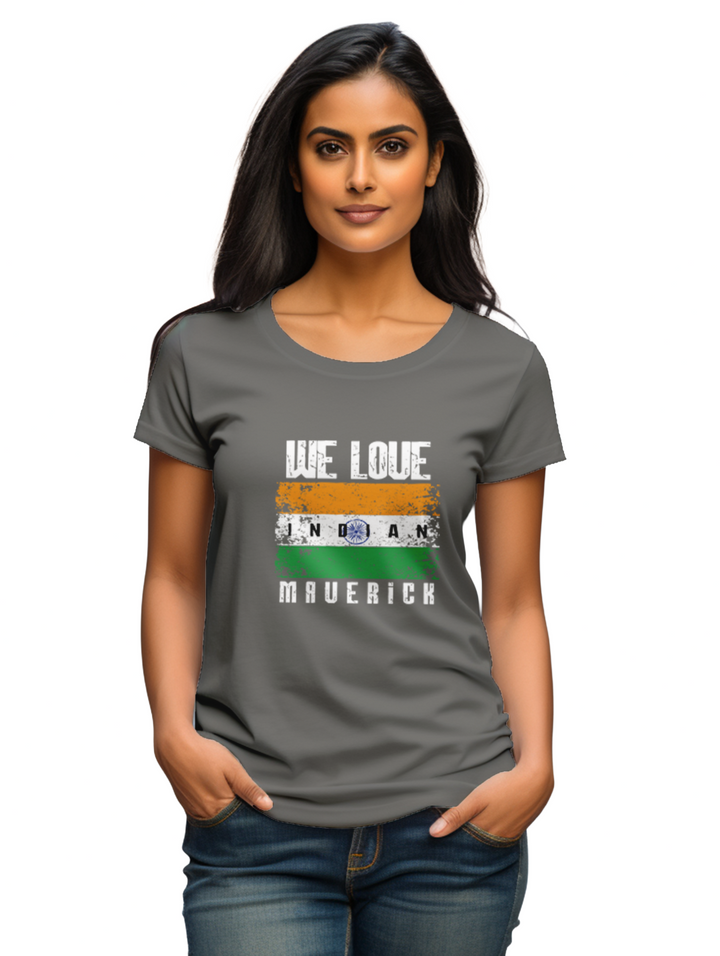 Women's we love indian maverick T-Shirt