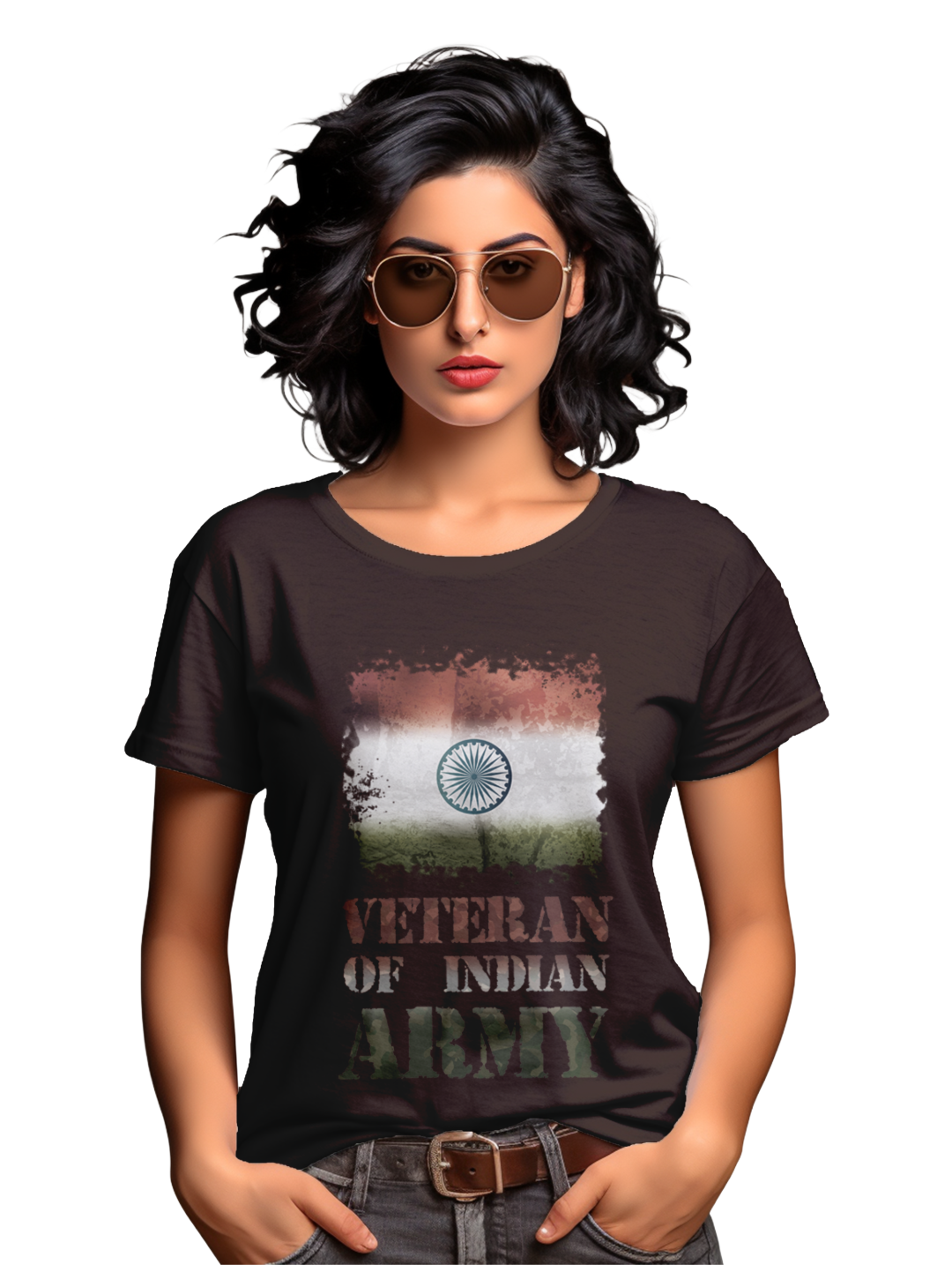 Women's Veteran of indian army T-Shirt