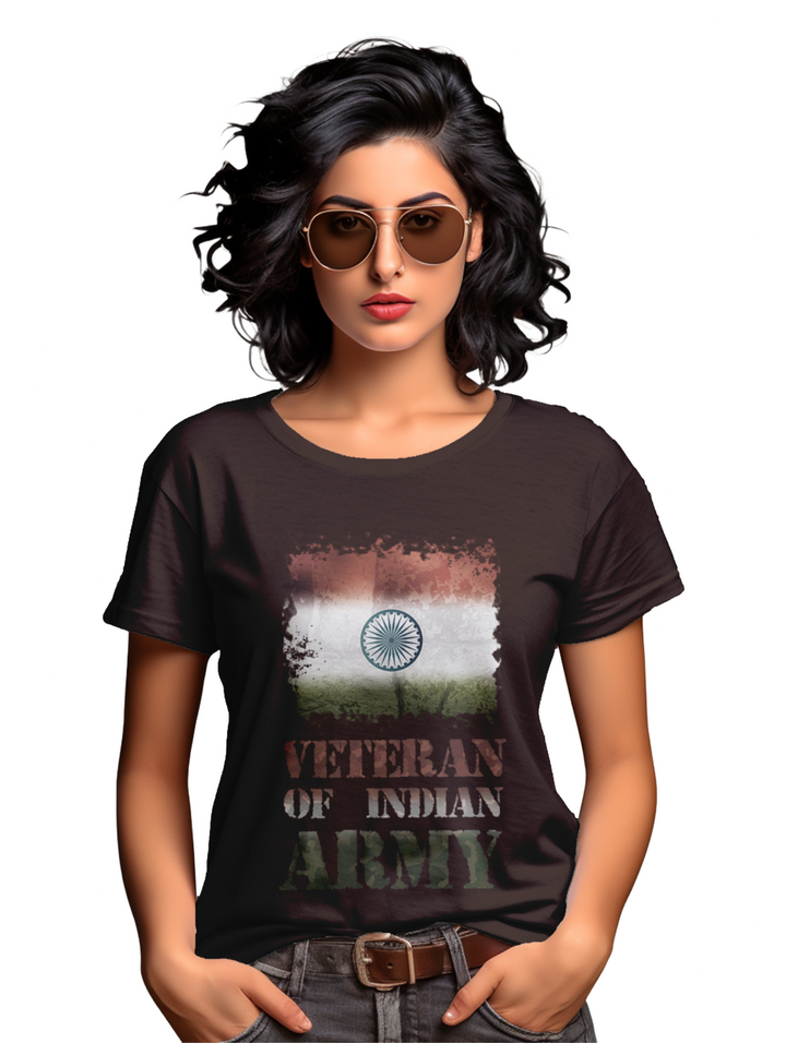 Women's Veteran of indian army T-Shirt
