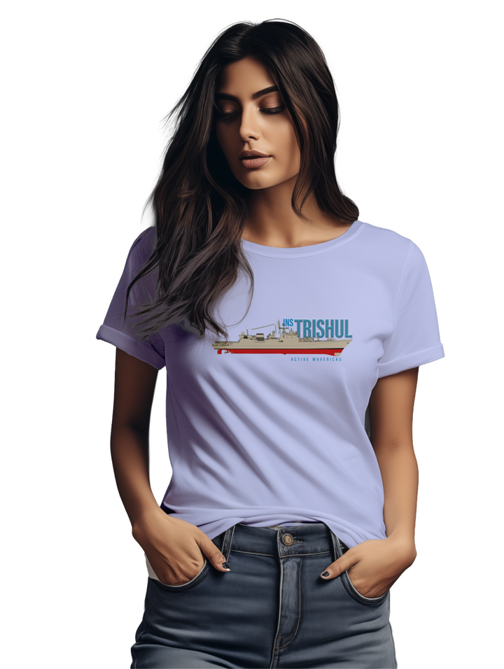 Womens INS Trishul T-shirt