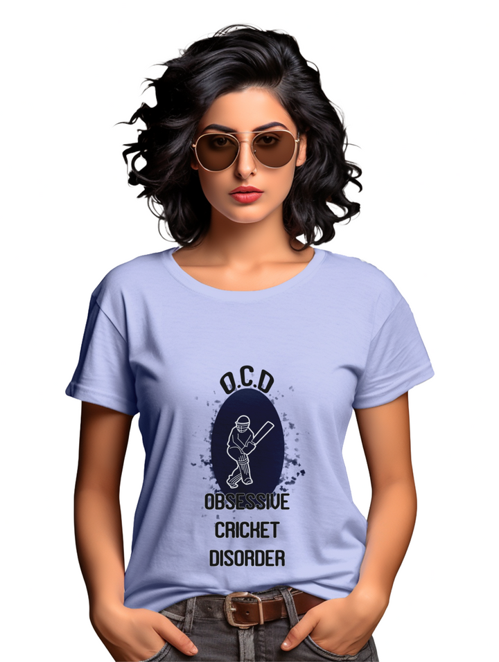 Women's  Obsessive Cricket Disorder T-shirt
