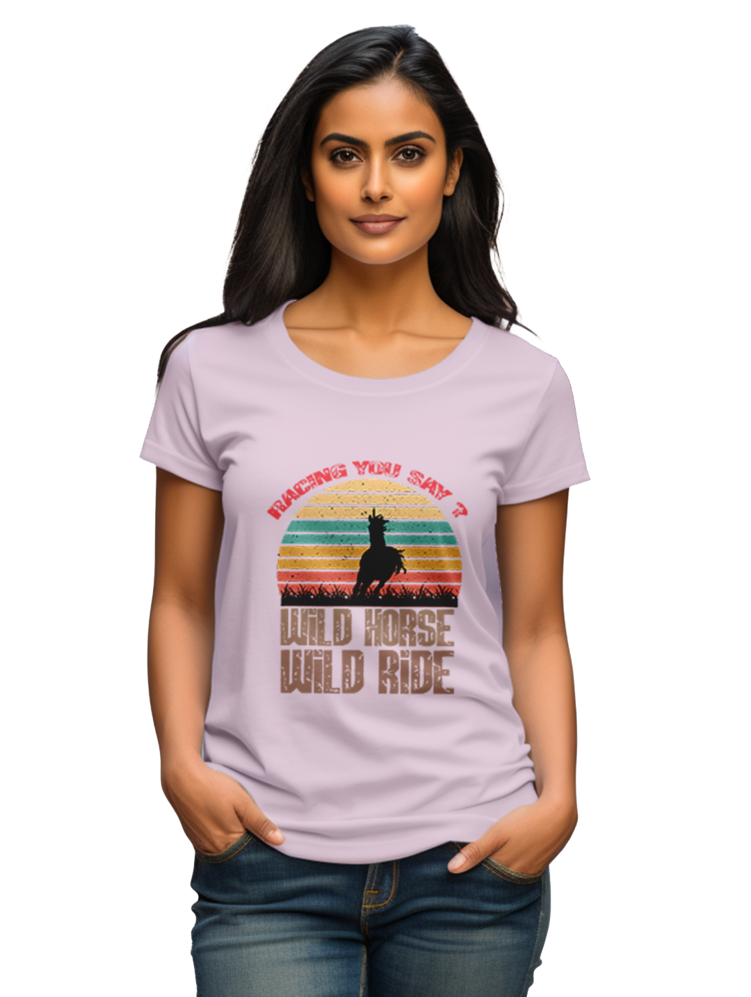Women's Racing Wild Horse Ride T-Shirt
