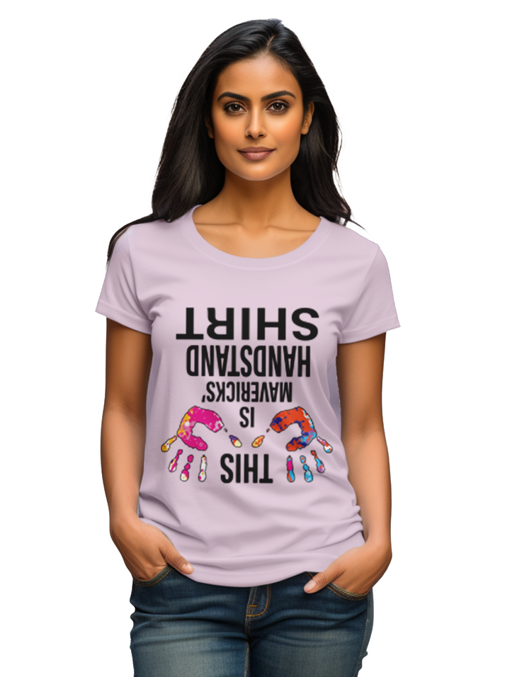 women's  This is Mavericks Handstand T-shirt