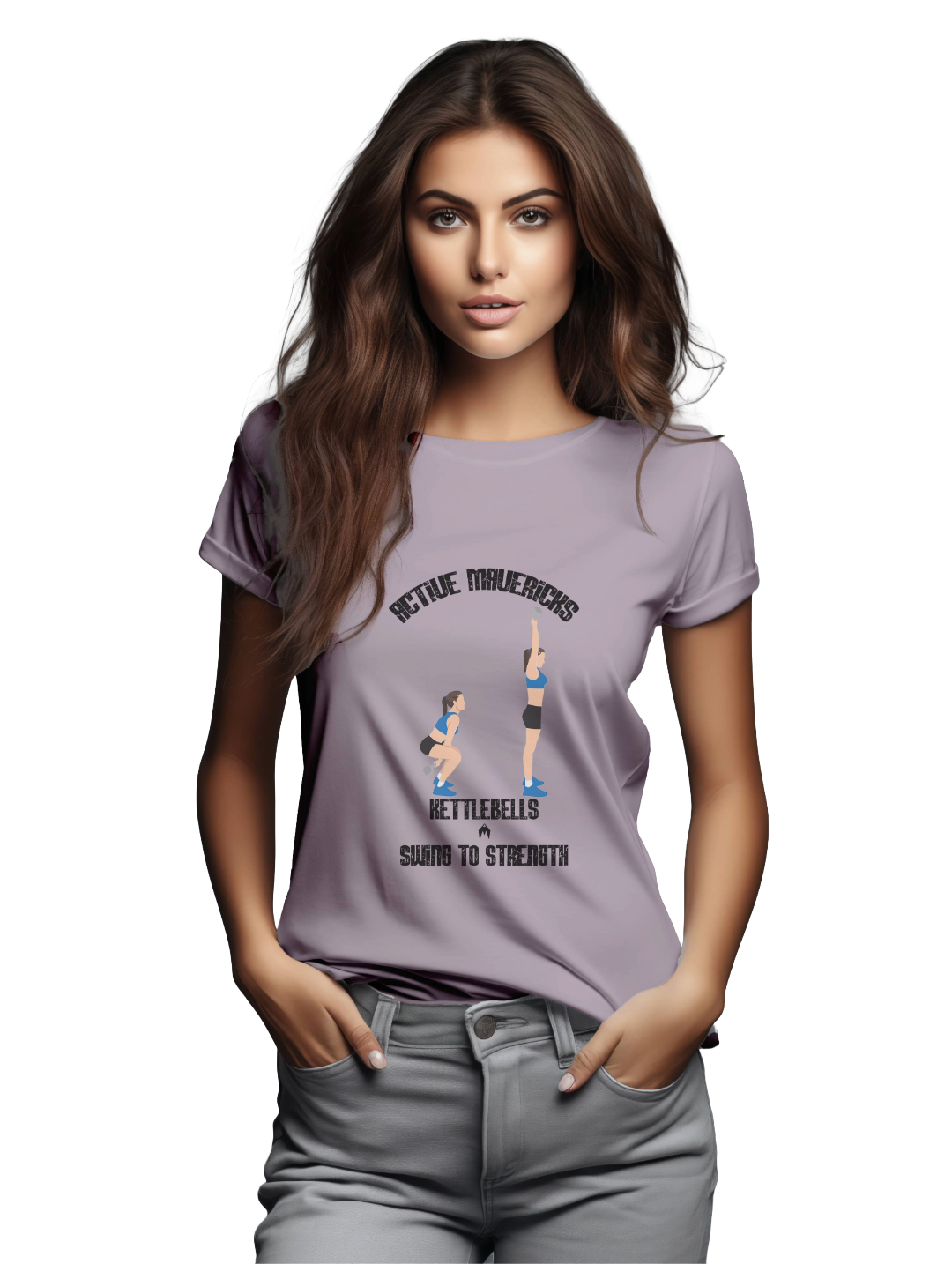 Women's kettlebells swing T-Shirt