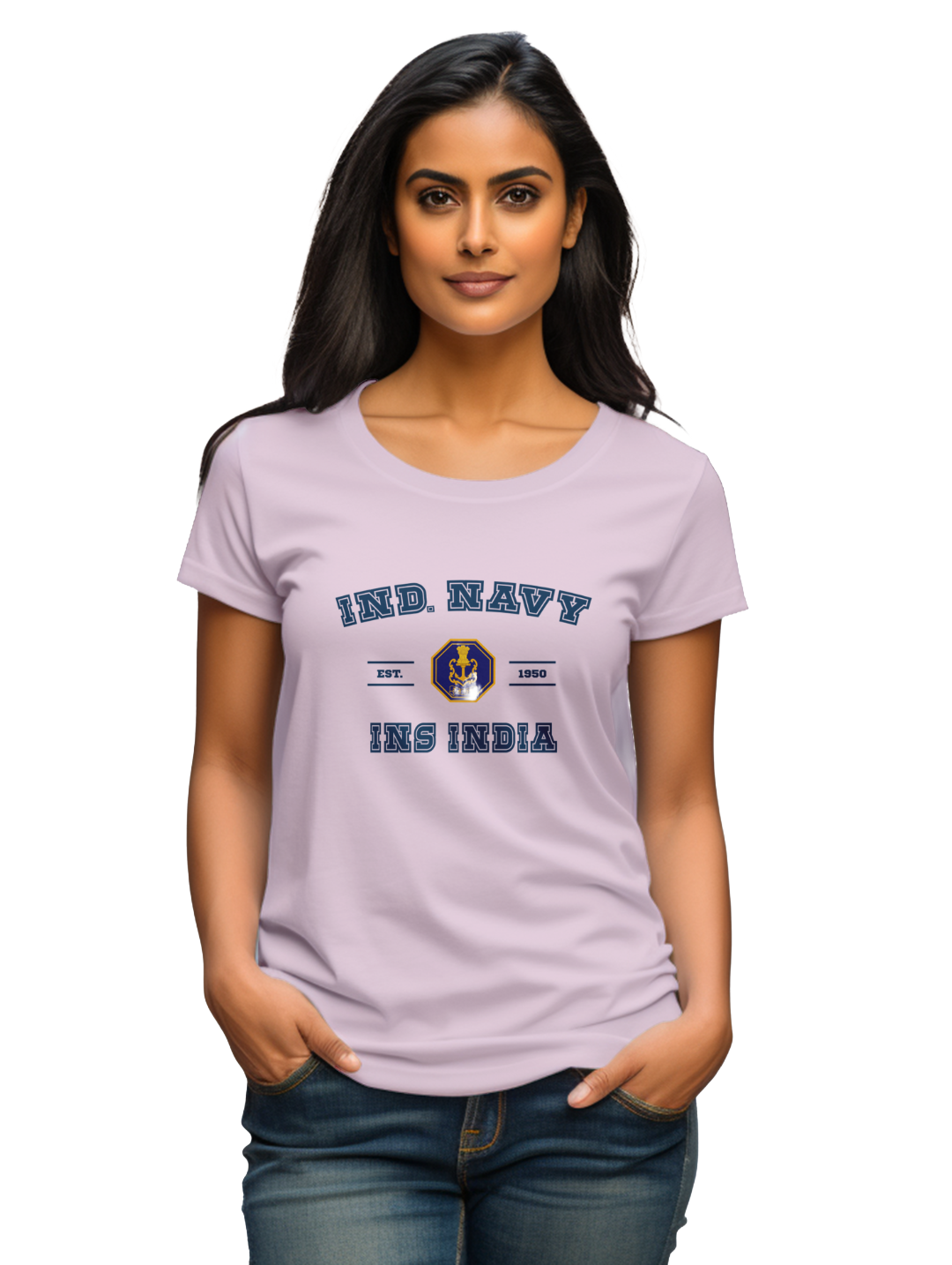 Women's Ind. Navy Womens INS India T-Shirt
