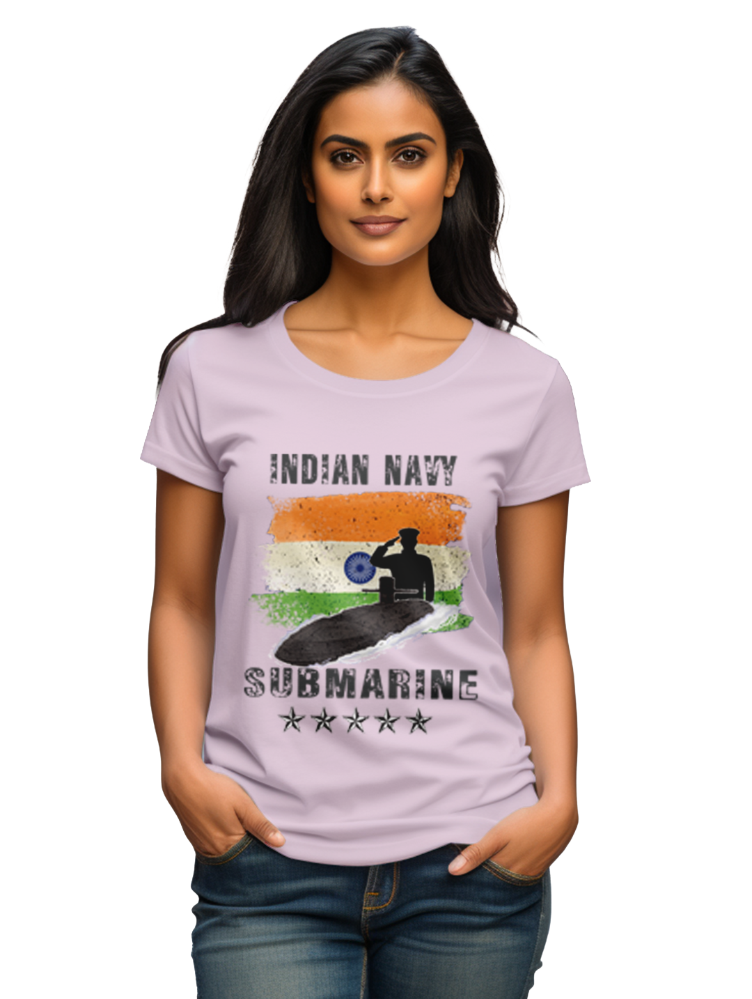 Women's INDIAN NAVY SUBMARINE T-Shirt
