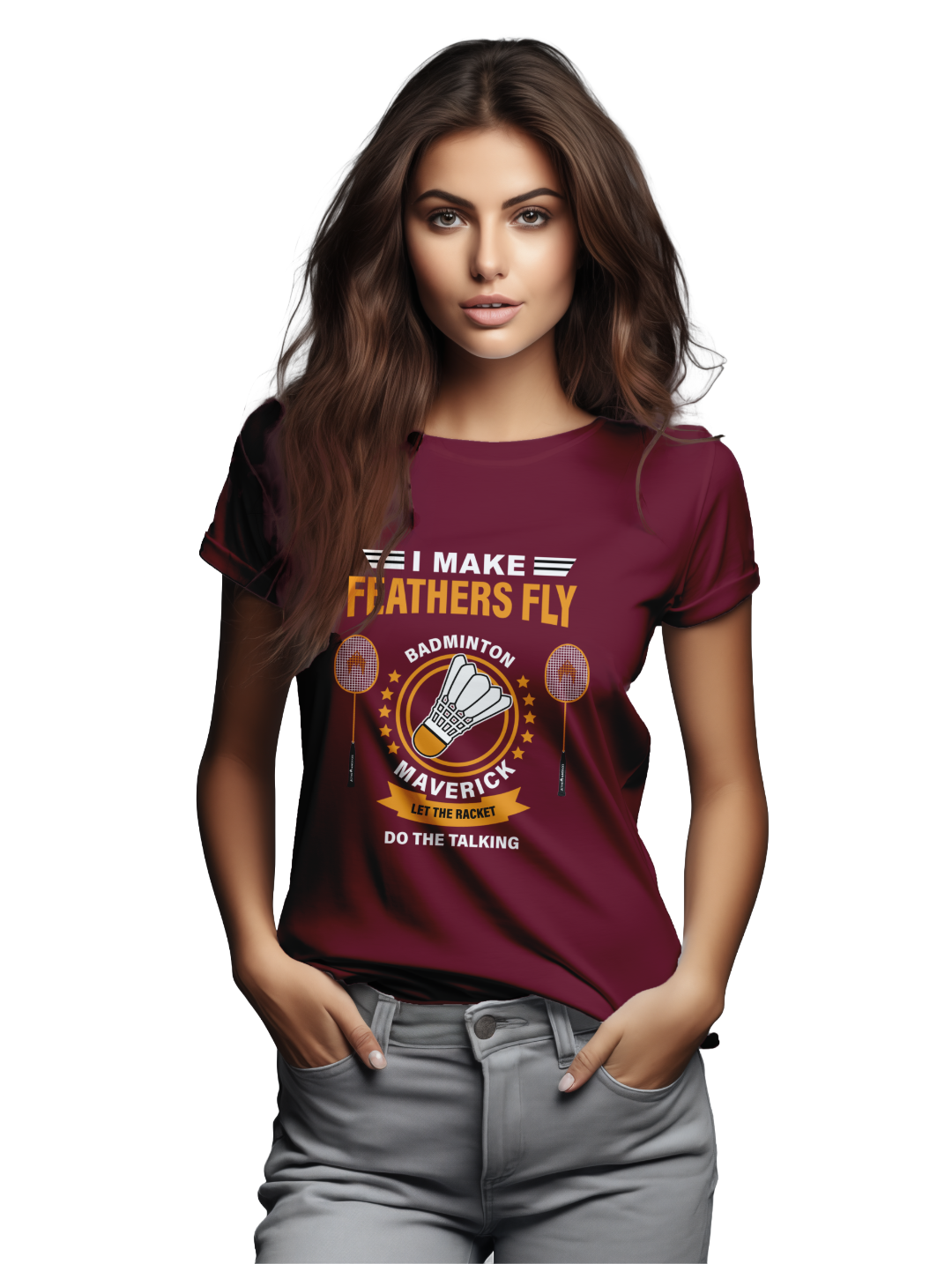 Womens I Make Feathers Fly T-Shirt