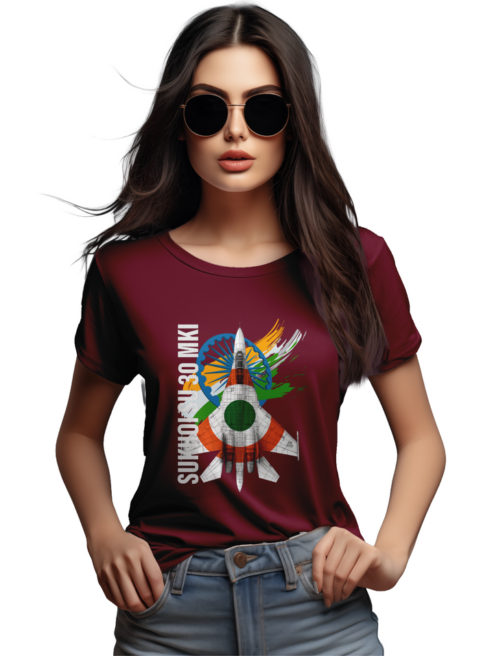 Women's  Sky Sentinels – The Power of Su-30MKI T-shirt