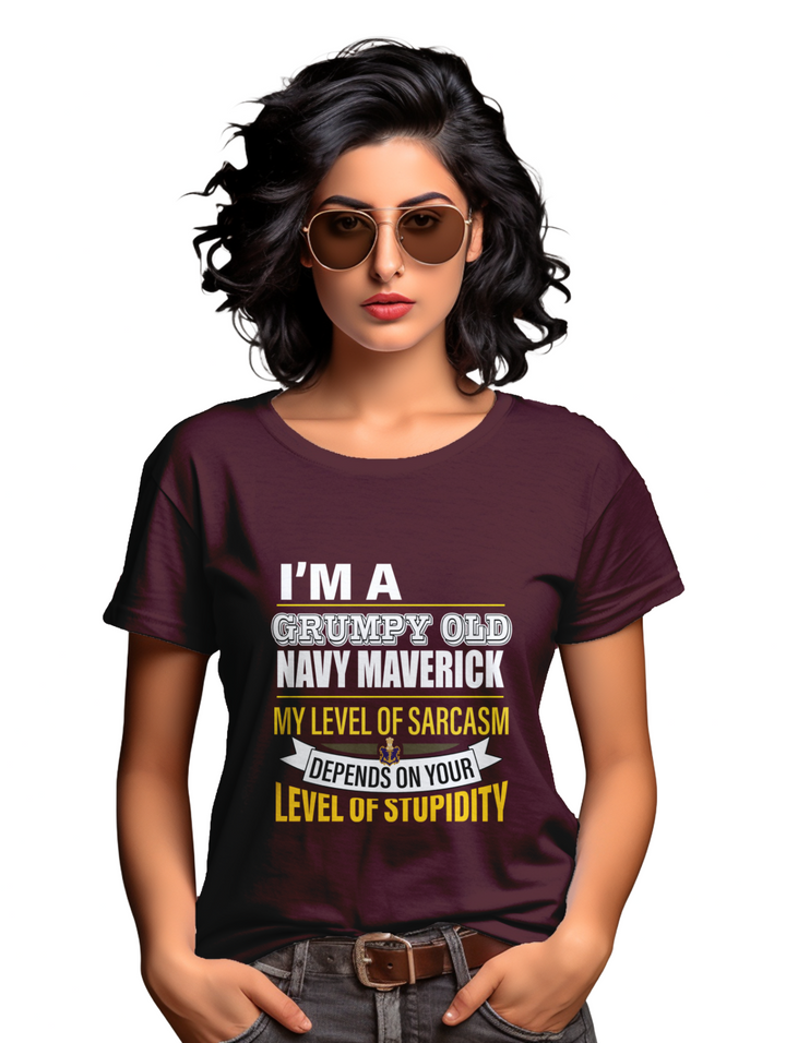 Womens I'm a Navy Maverick_ T-shirt