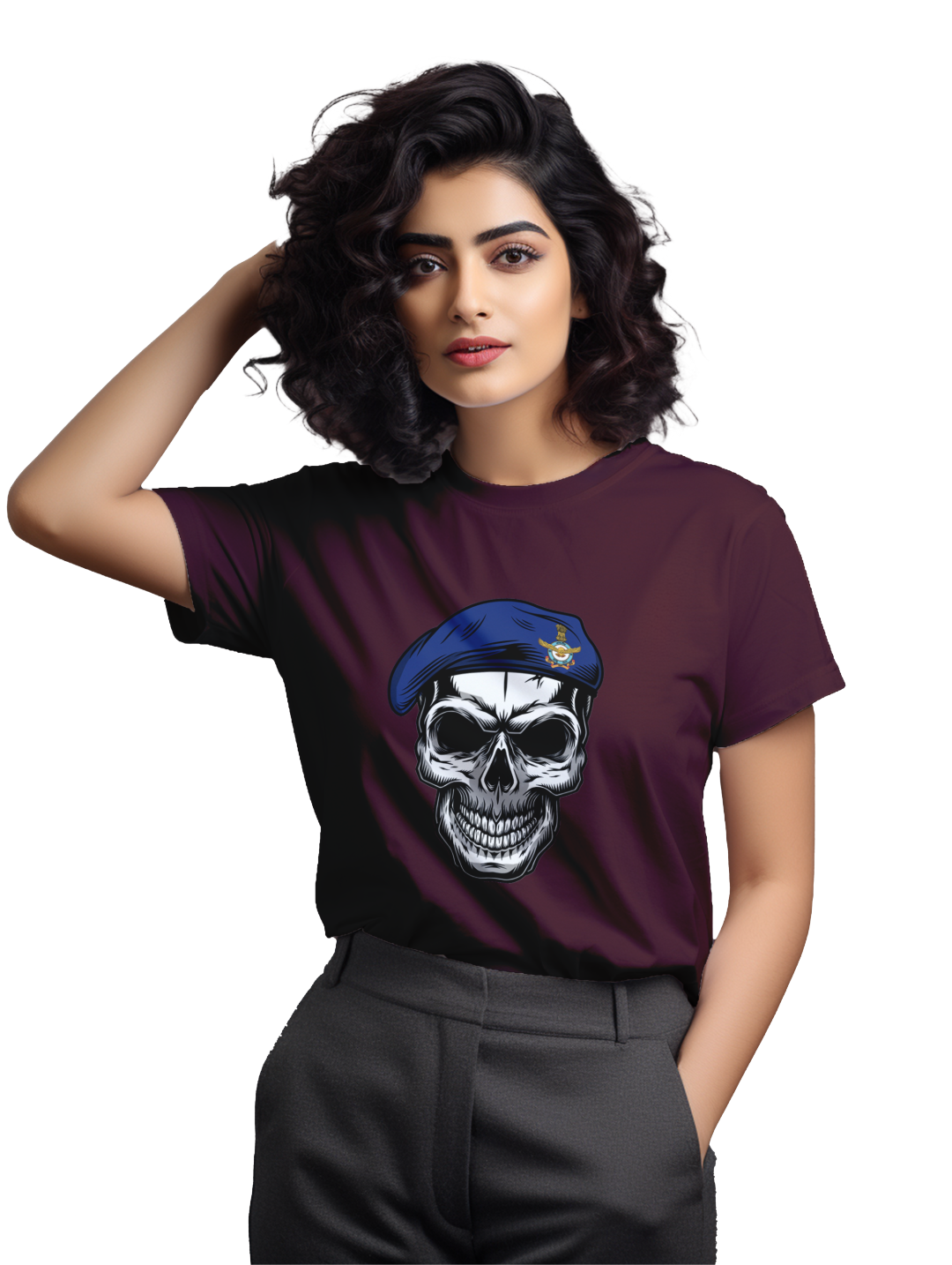 Women's Soldier Skull T-shirt
