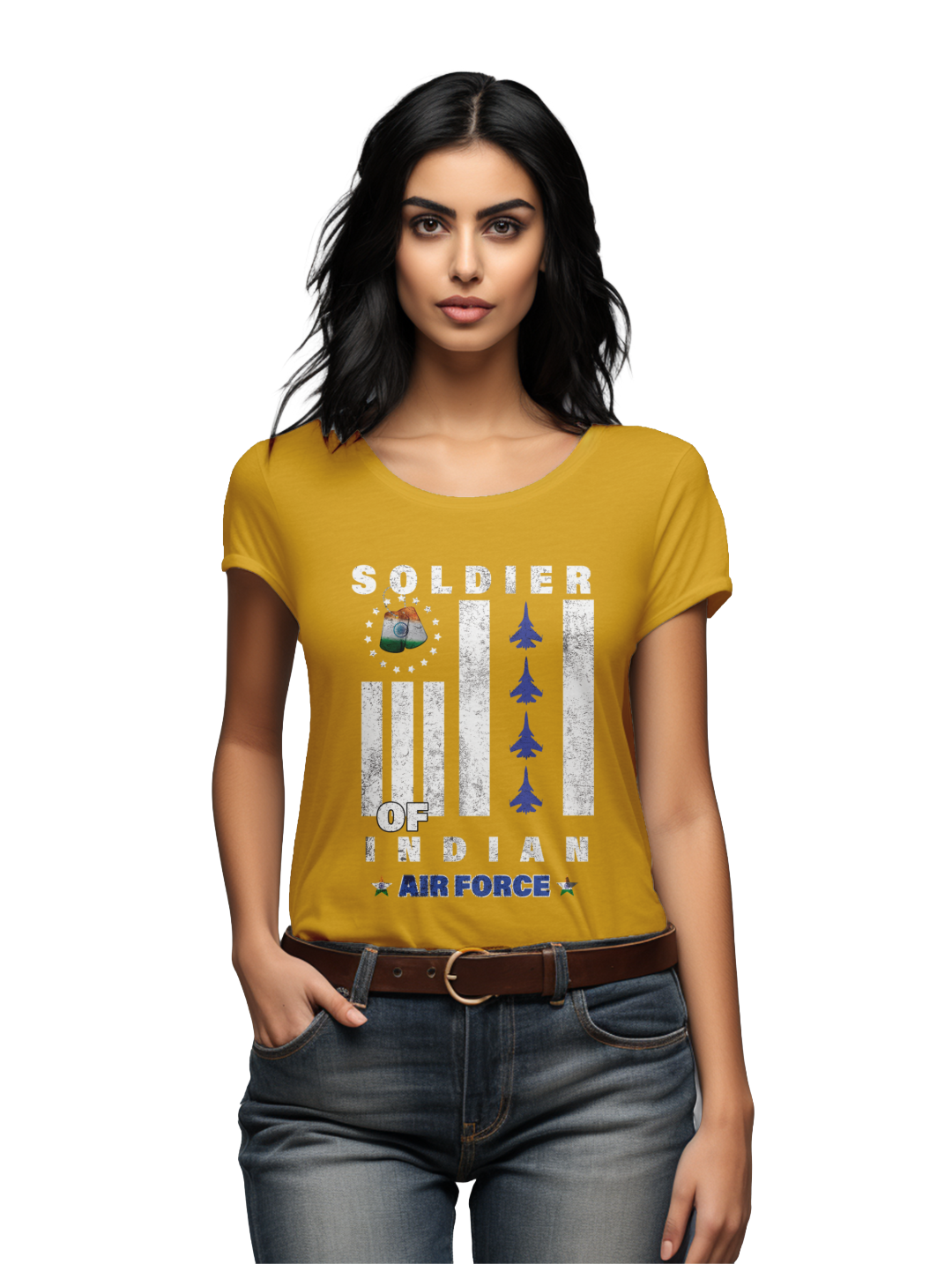 Women's  Soldier of Indian Airforce  T-shirt