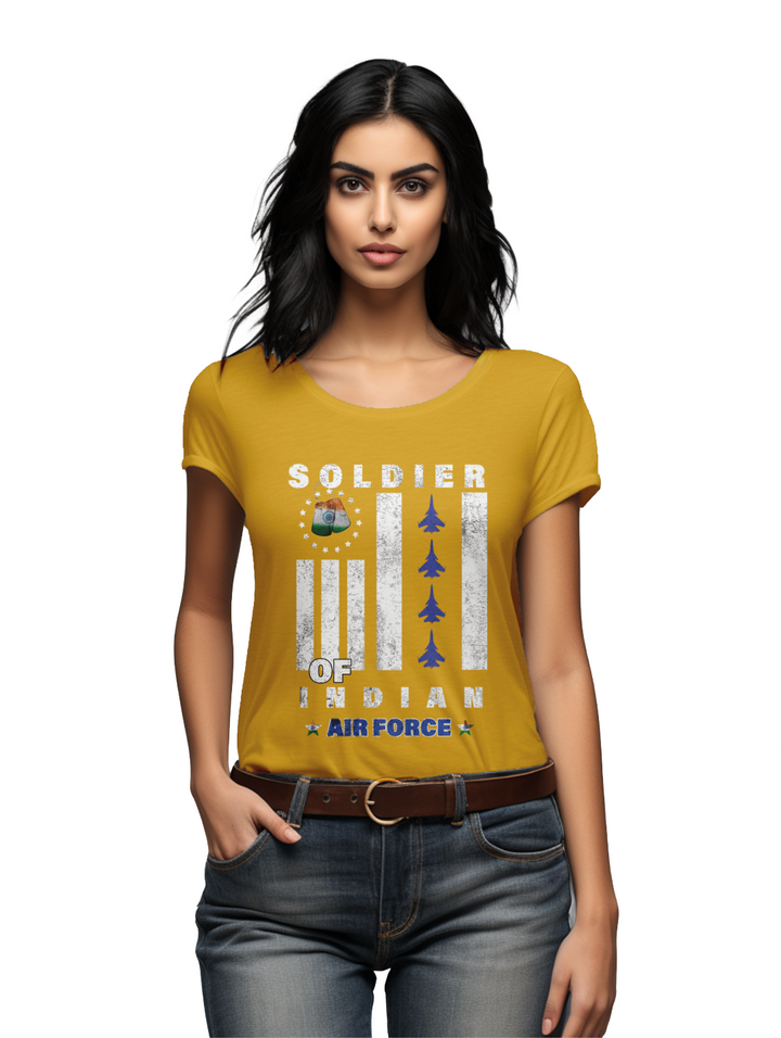 Women's  Soldier of Indian Airforce  T-shirt