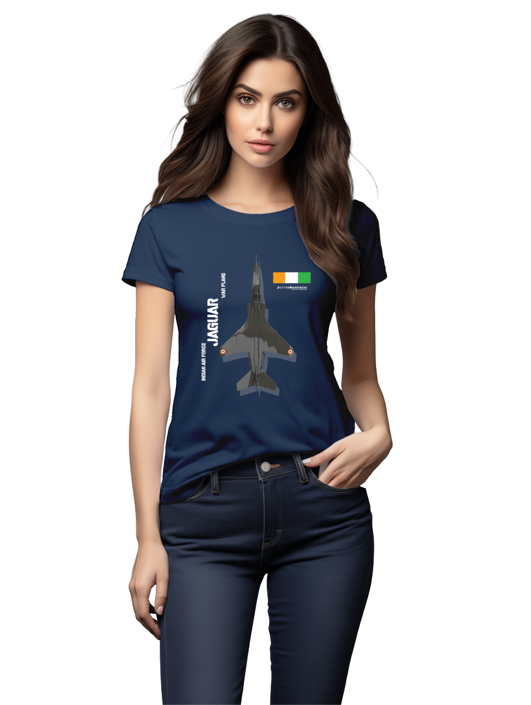 Women's Elegance in Flight with the SEPECAT Jaguar T-shirt