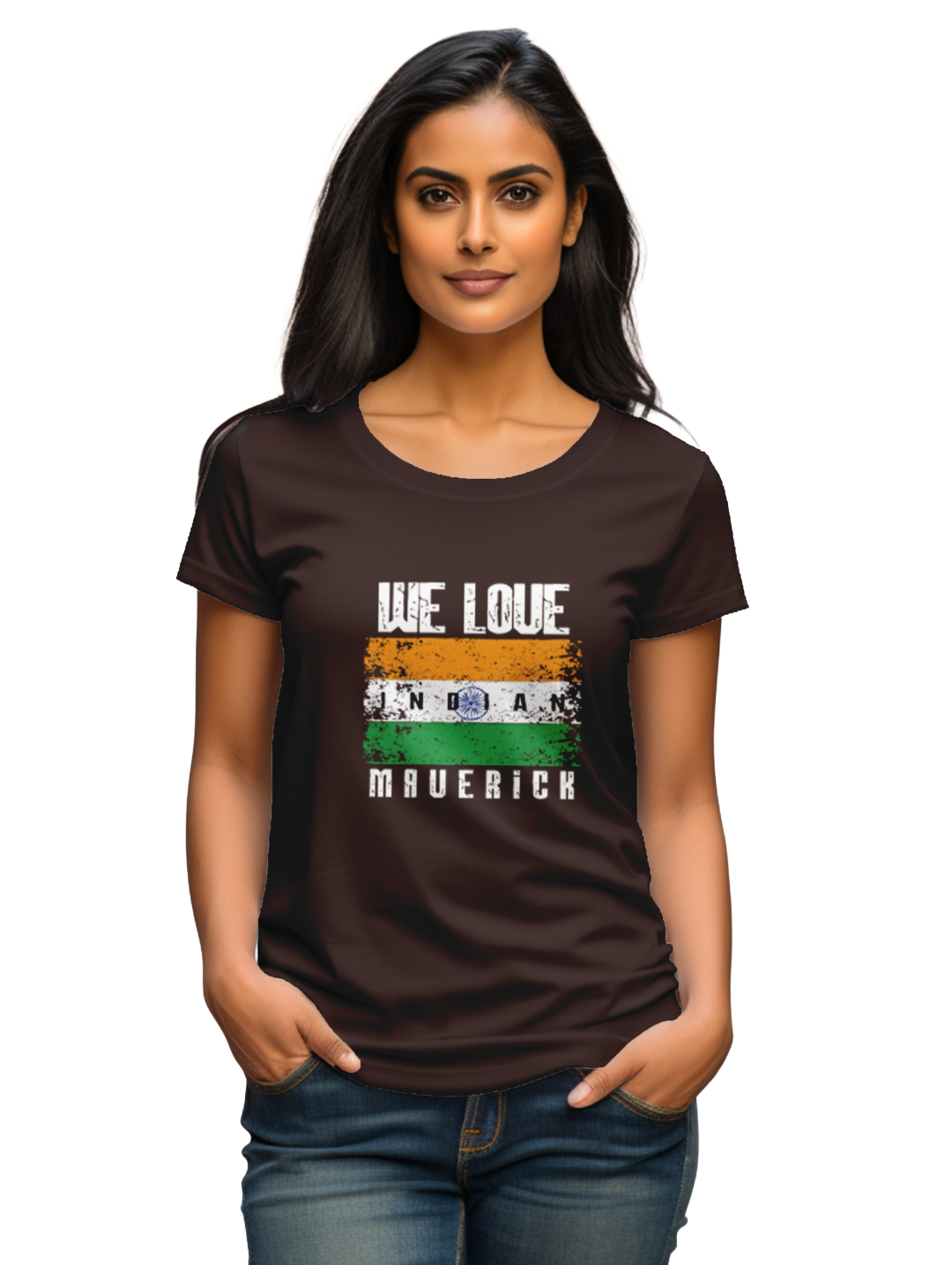 Women's we love indian maverick T-Shirt