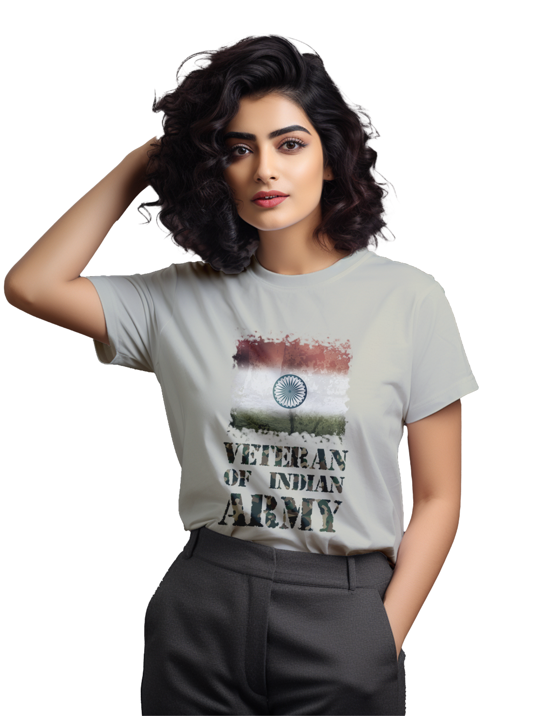Women's Veteran of indian army T-Shirt