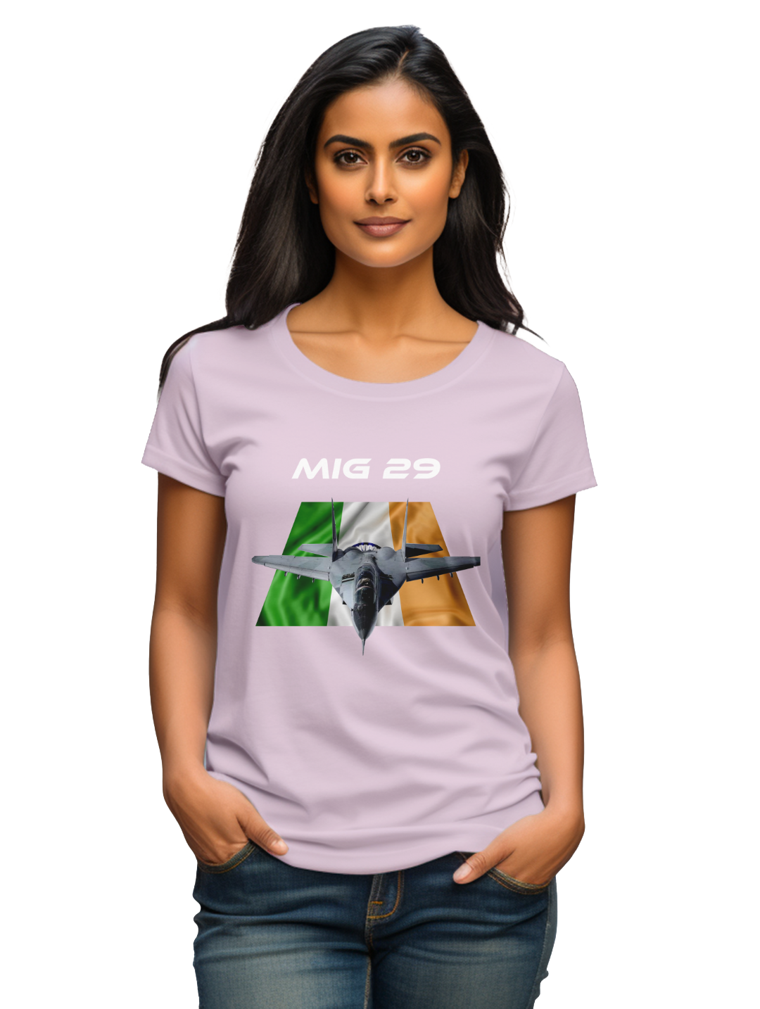 Women's MIG 29 fighter jet T-shirt