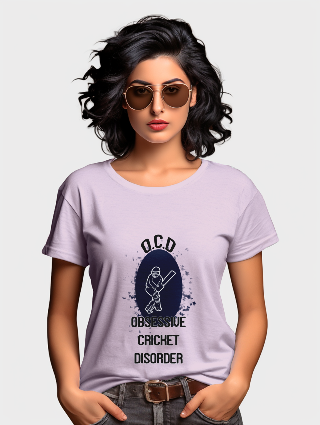 Women's  Obsessive Cricket Disorder T-shirt