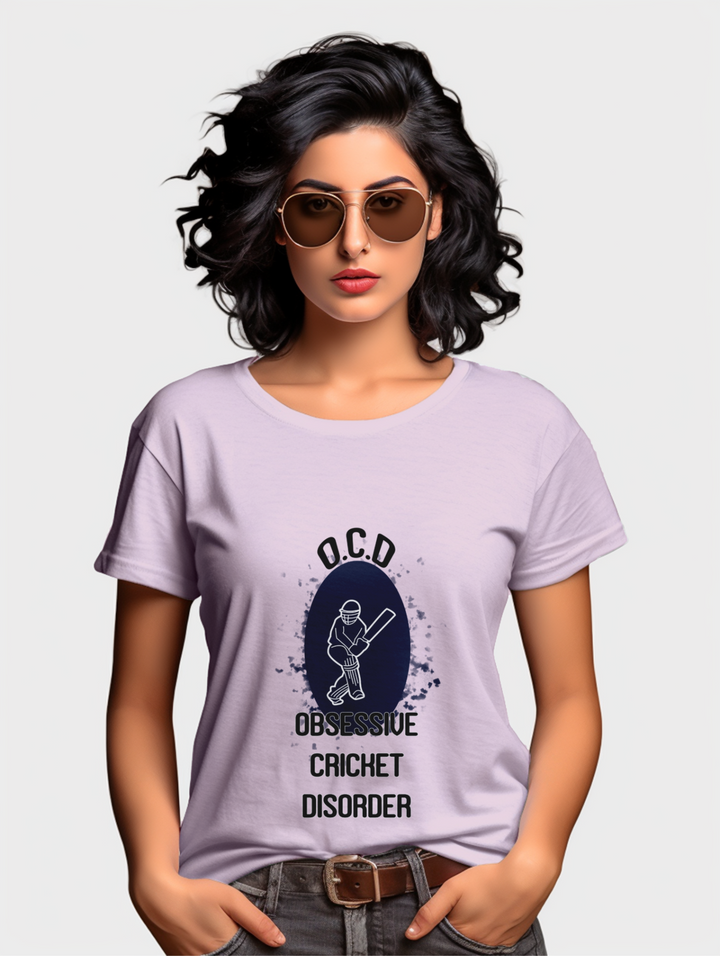 Women's  Obsessive Cricket Disorder T-shirt