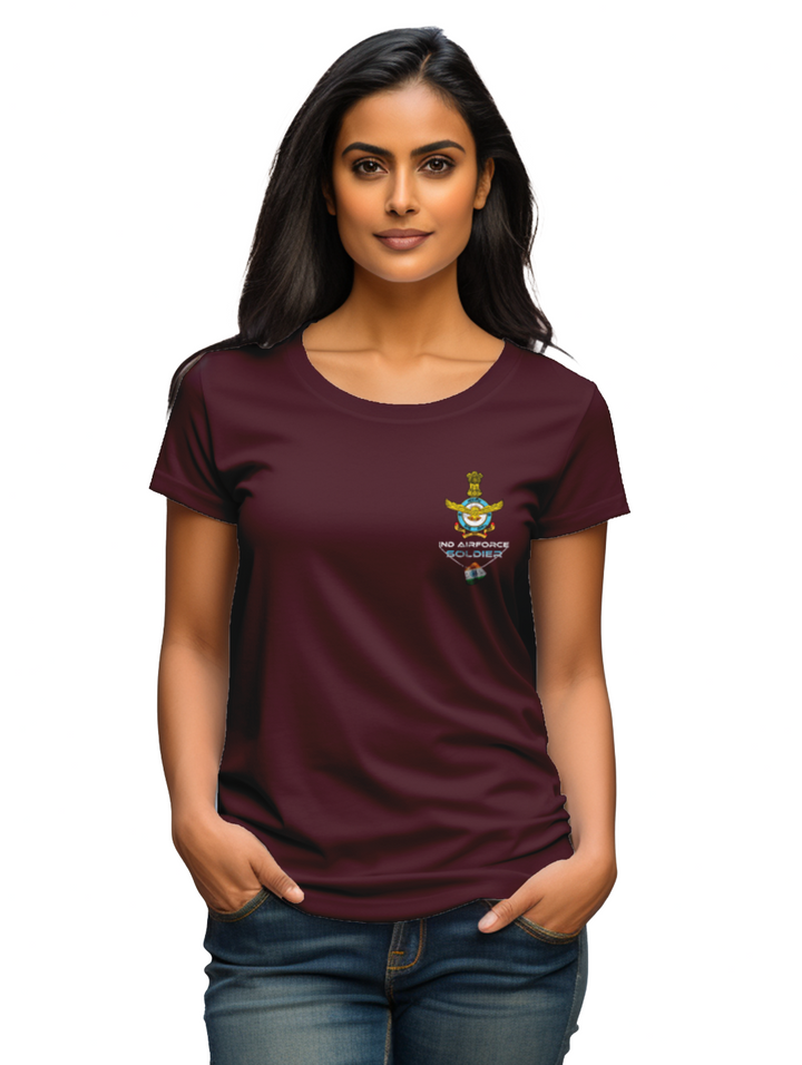 Womens Indian Airforce Soldier T-shirt