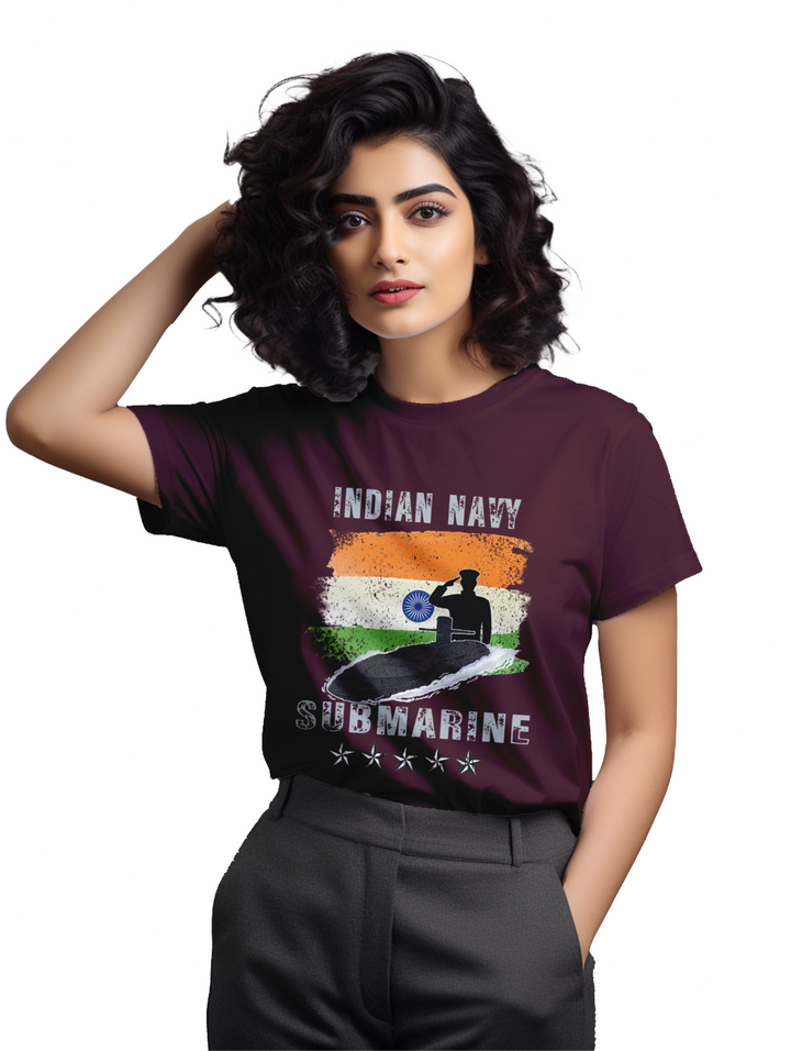 Women's INDIAN NAVY SUBMARINE T-Shirt
