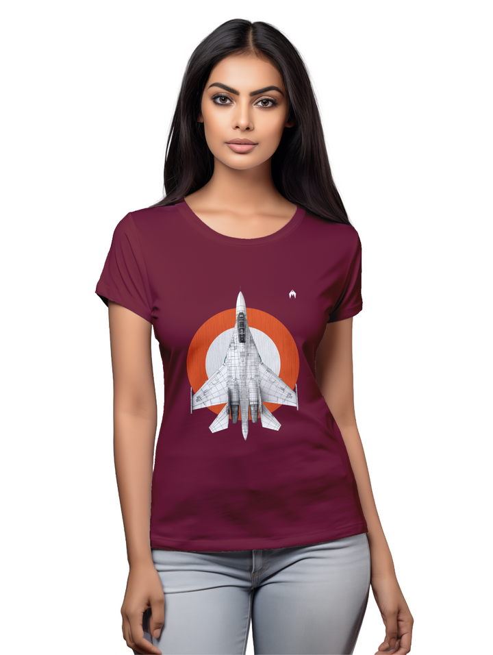 Women's Sukhoi’s Supremacy – The IAF’s Formidable Falcon T-shirt