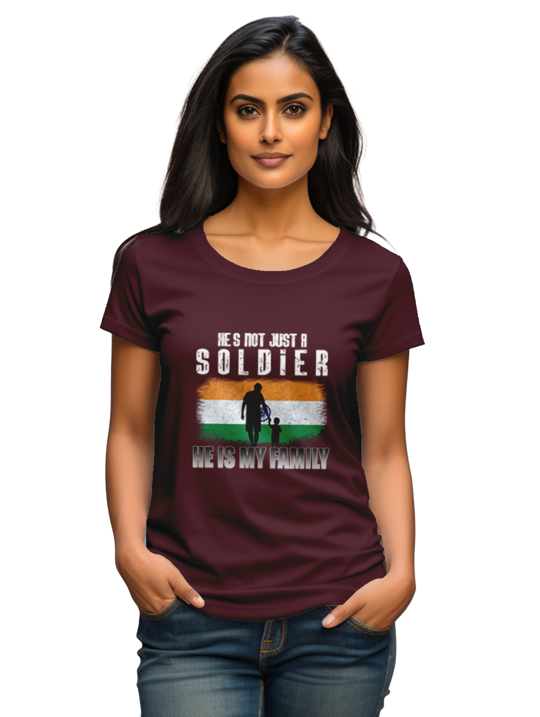 Women's He's not just a soldier he is my family T-Shirt