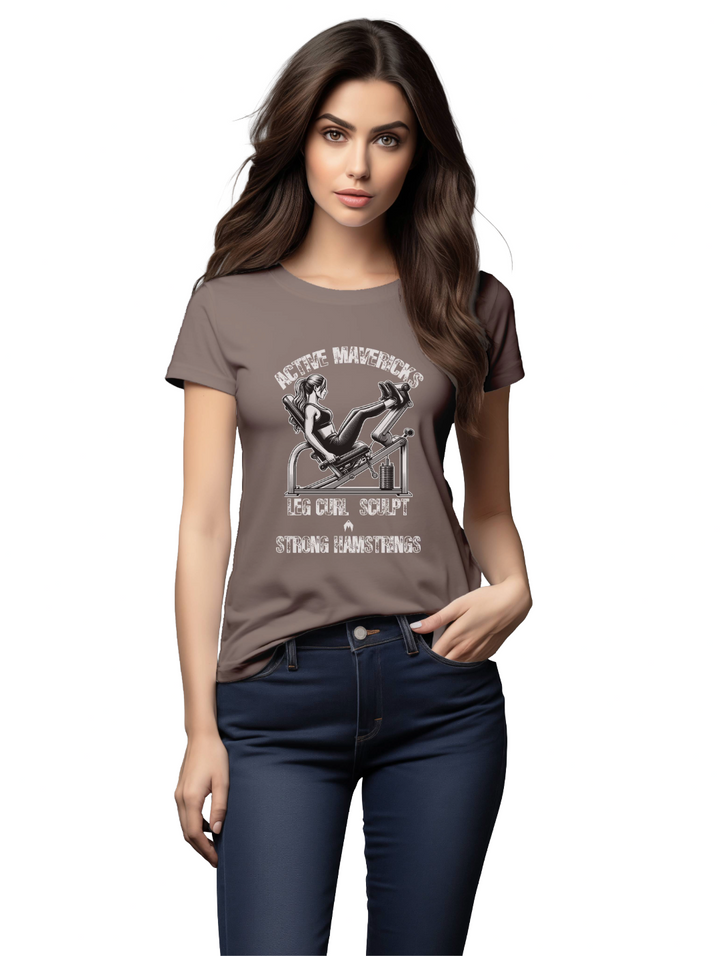 Womens LEG CURL SCULPT T-Shirt