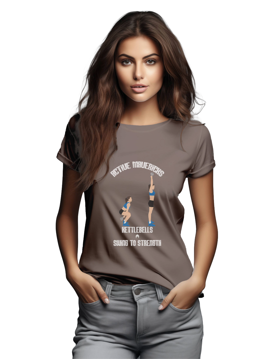 Women's kettlebells swing T-Shirt