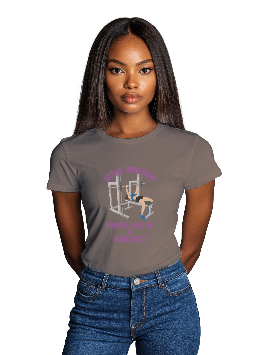 Active Mavericks™ Womens BENCH PRESS T-Shirt