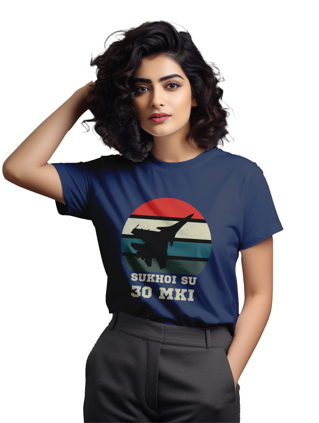 Women's Sukhoi Su 30 MKI fighter jet T-shirt