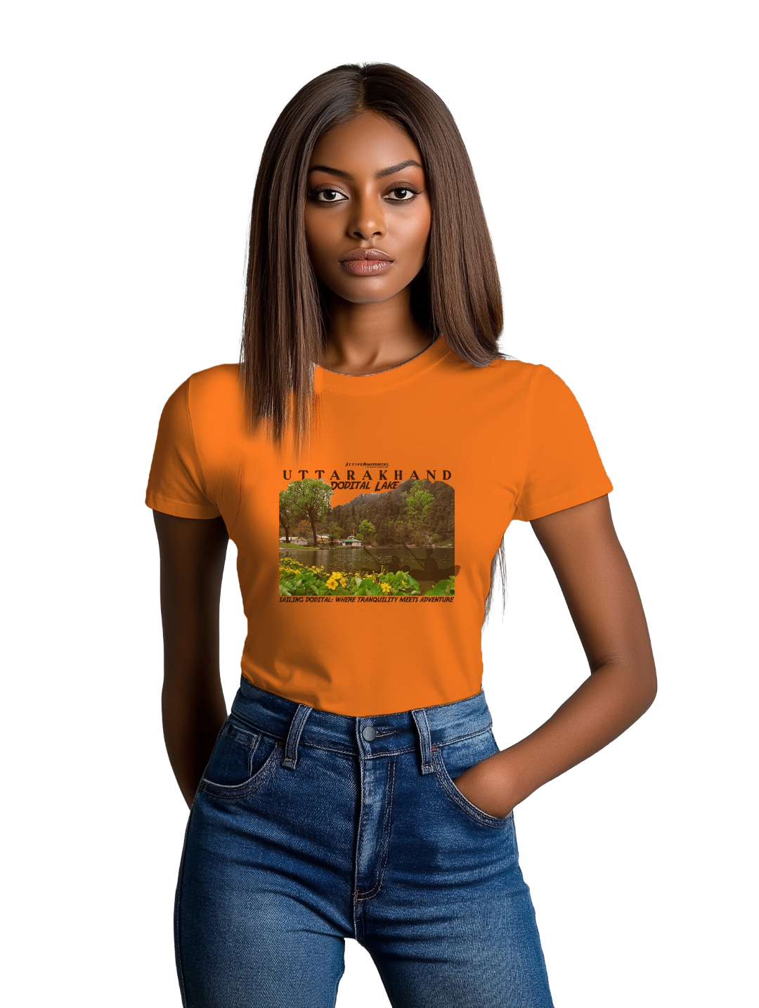 Women's DODITAL LAKE : UTTARAKHAND T-Shirt