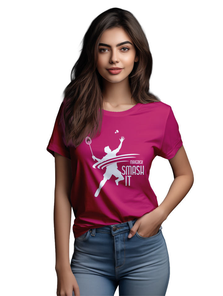 Womens Maverick Smash It T-Shirt