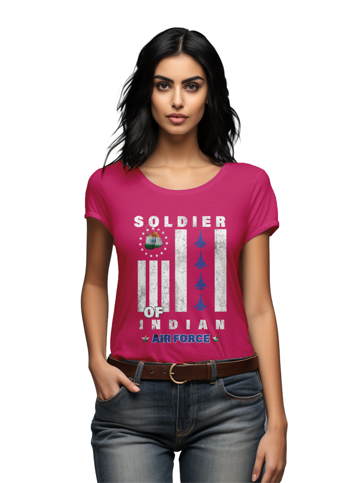 Women's  Soldier of Indian Airforce  T-shirt