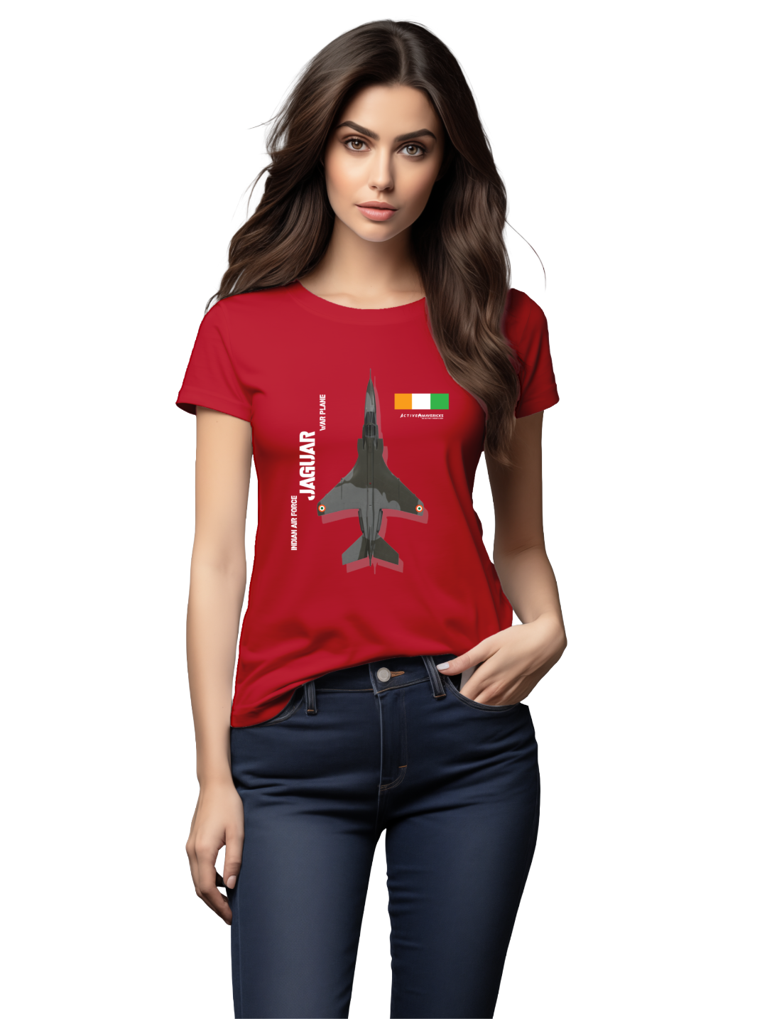 Women's Elegance in Flight with the SEPECAT Jaguar T-shirt
