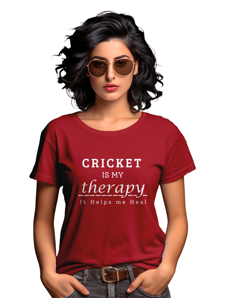 Women's Cricket is my Theraphy T-shirt