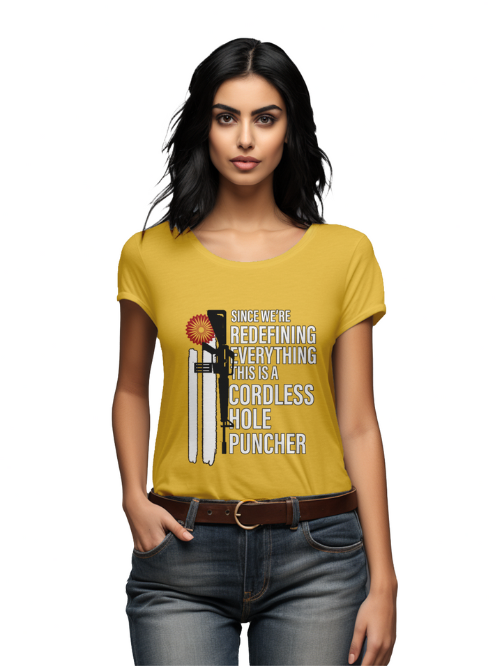 Women's Cordless hole Puncher T-Shirt