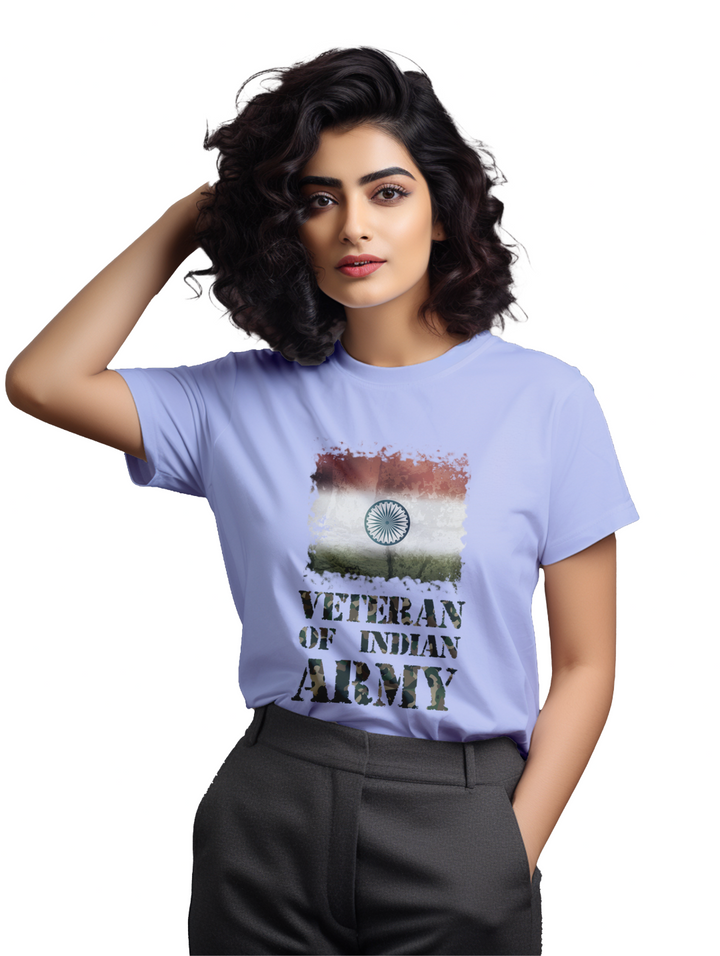 Women's Veteran of indian army T-Shirt