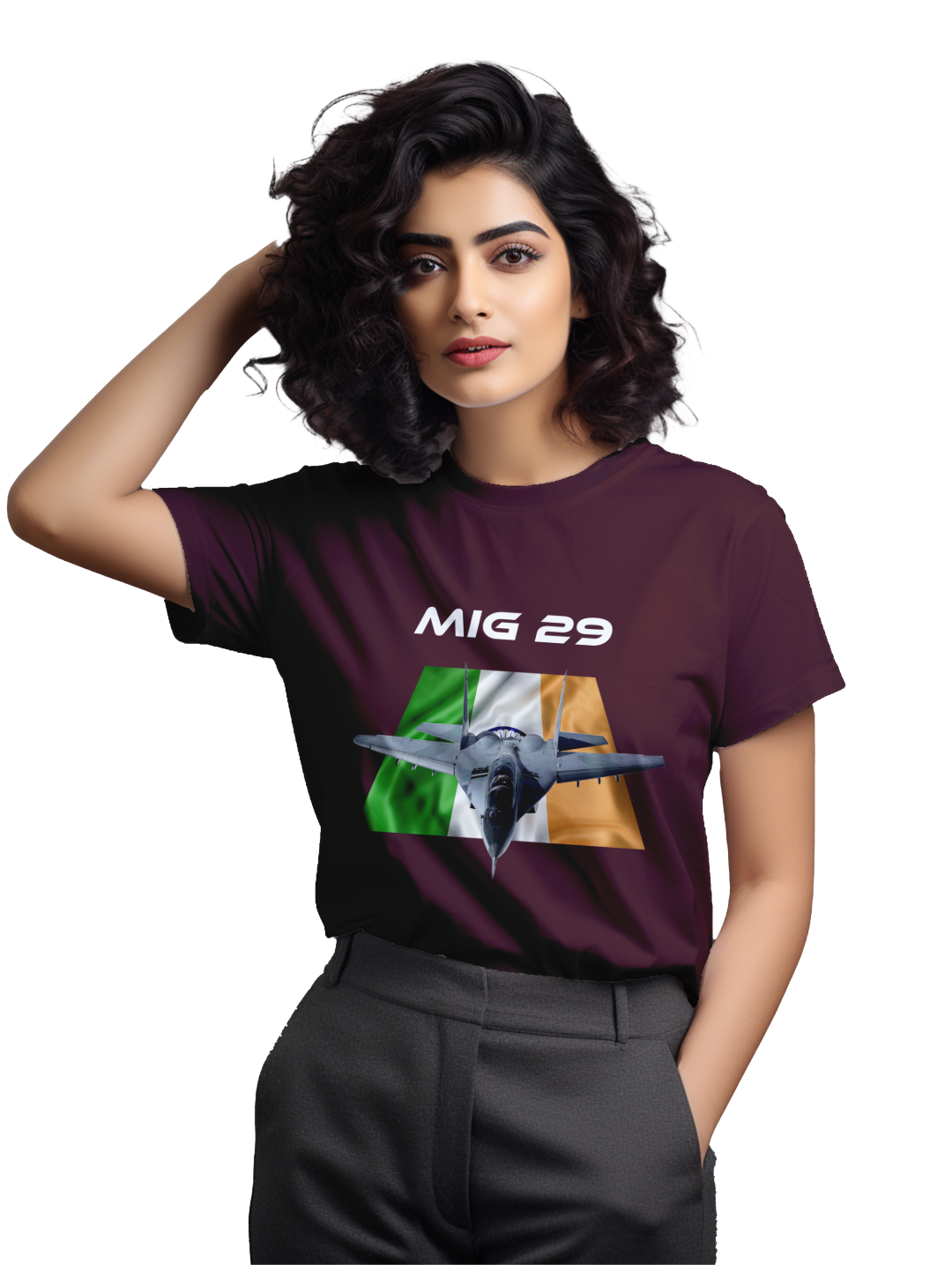 Women's MIG 29 fighter jet T-shirt