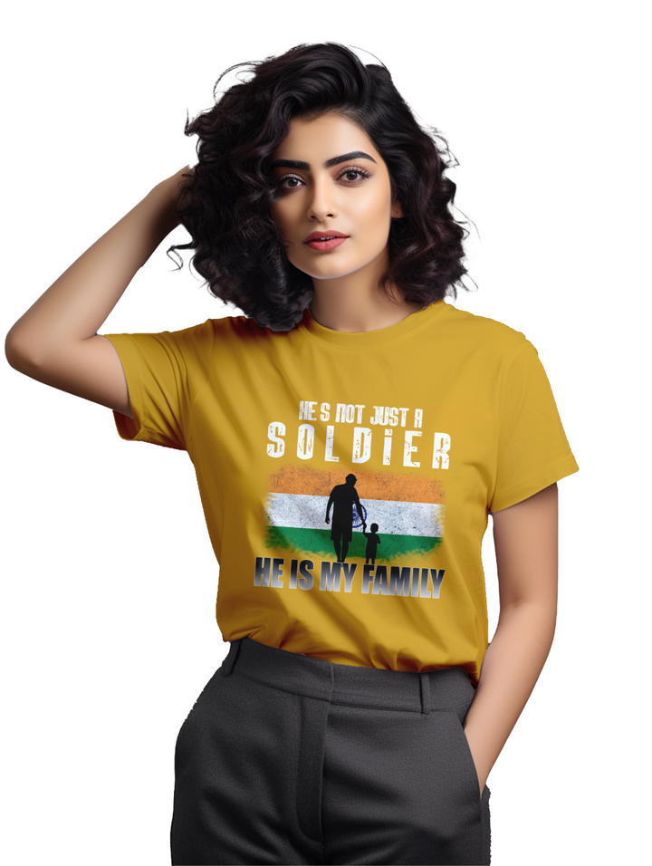 Women's He's not just a soldier he is my family T-Shirt