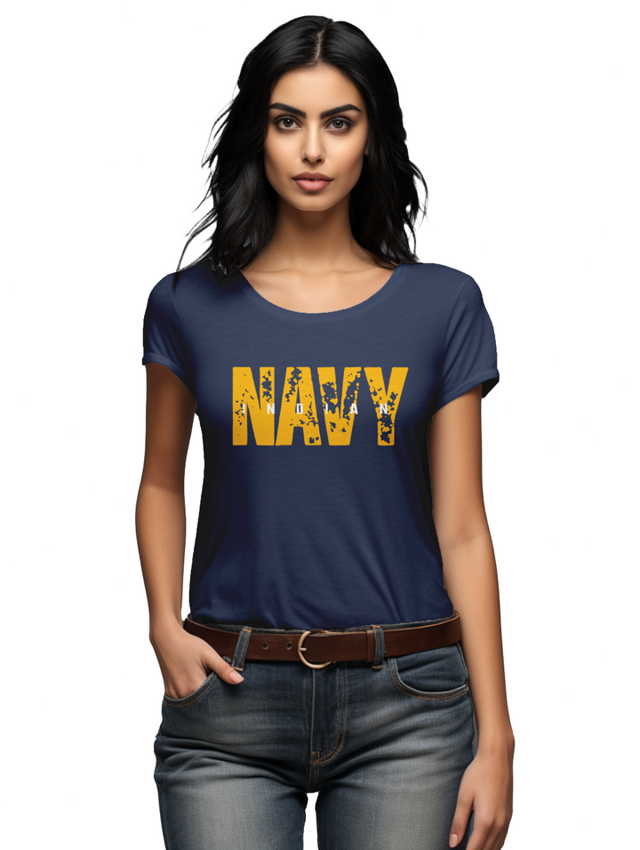Women's  Indian navy T-Shirt