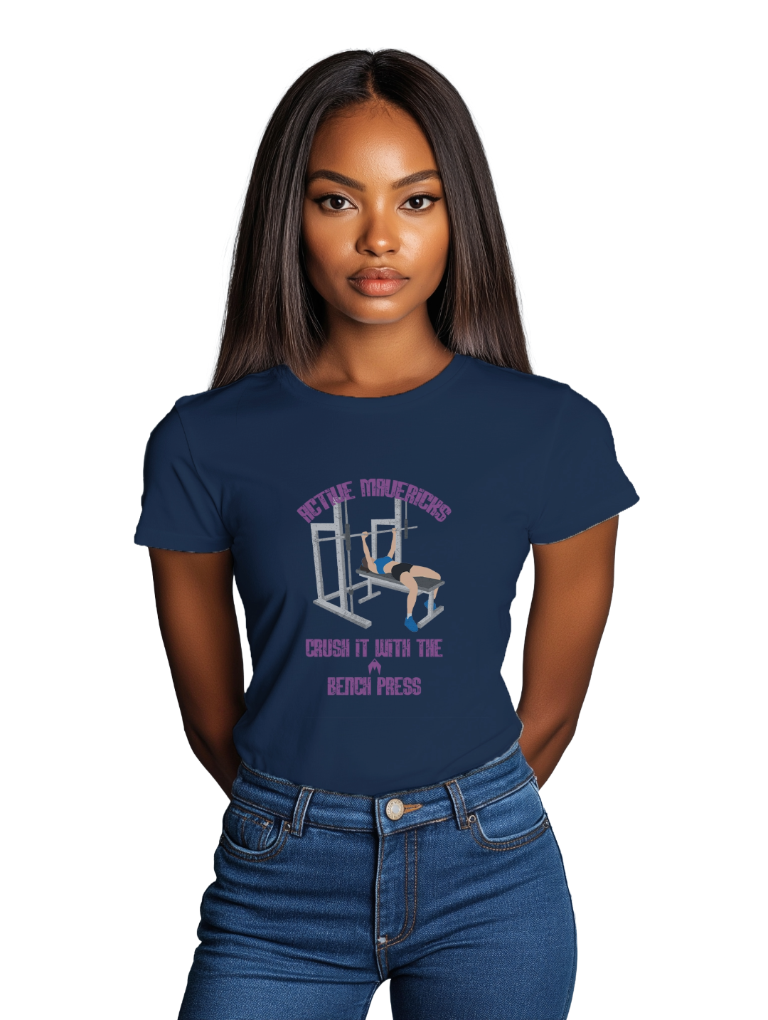 Active Mavericks™ Womens BENCH PRESS T-Shirt