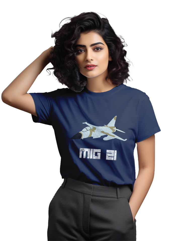 Women's MIG 21 fighter jet T-shirt