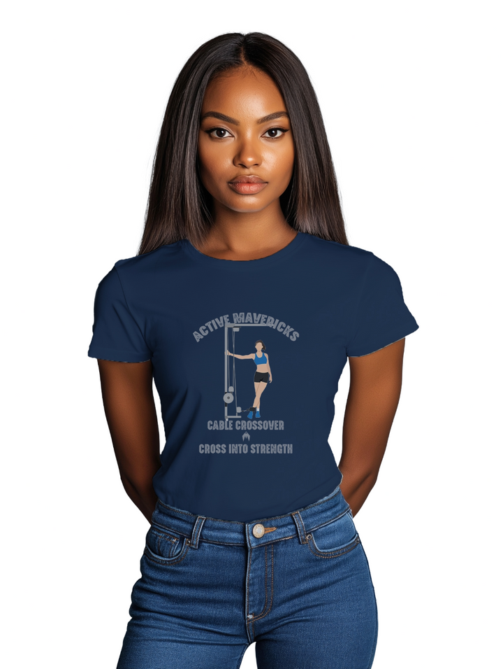 Womens CABLE CROSSOVER T-Shirt