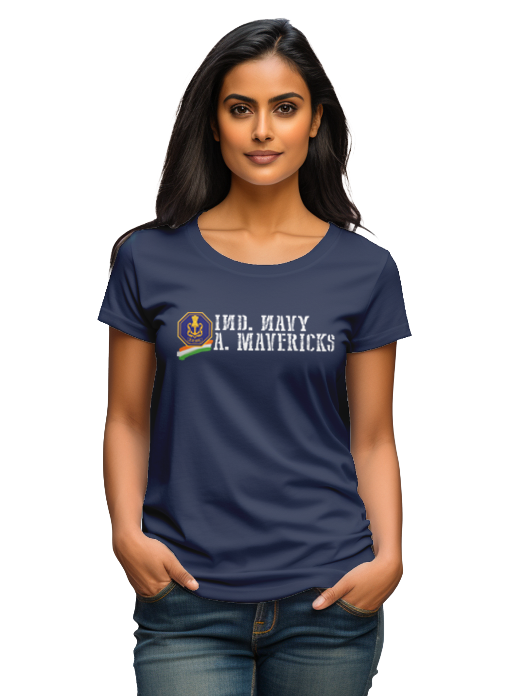 Women's  Ind. Navy A. Maverick T-Shirt