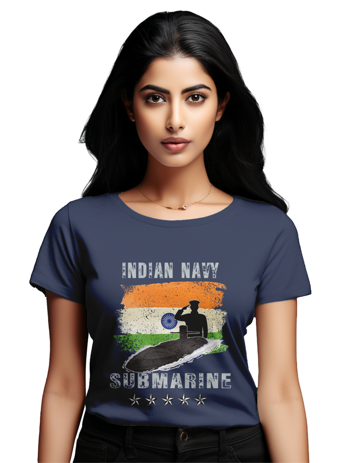 Women's INDIAN NAVY SUBMARINE T-Shirt