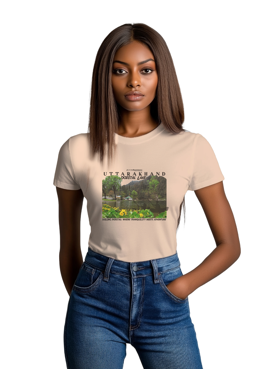 Women's DODITAL LAKE : UTTARAKHAND T-Shirt
