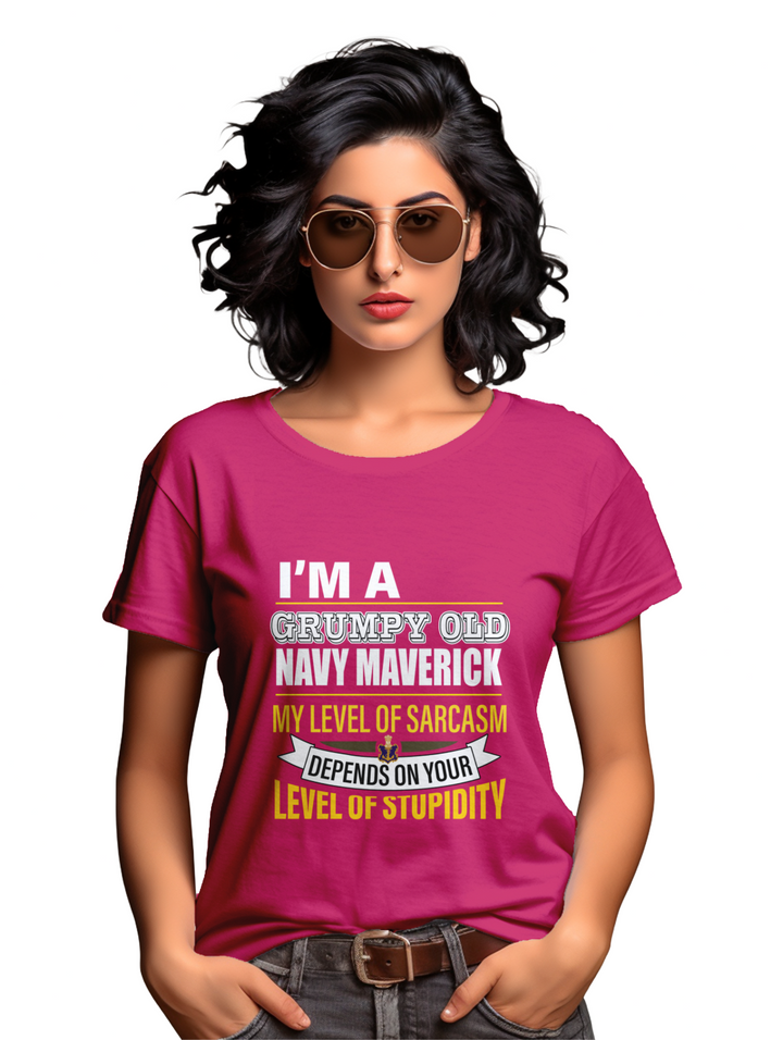 Womens I'm a Navy Maverick_ T-shirt