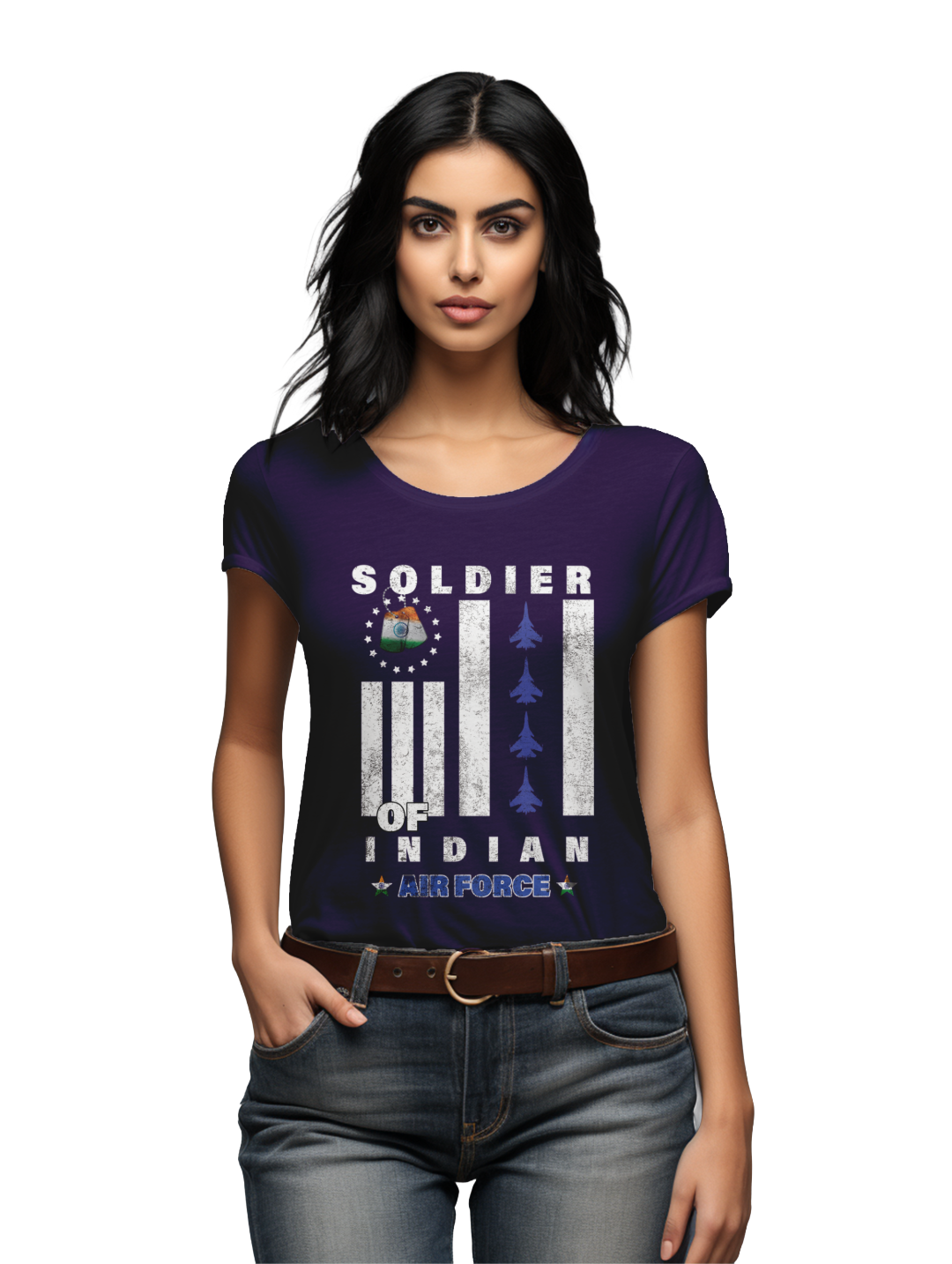 Women's  Soldier of Indian Airforce  T-shirt