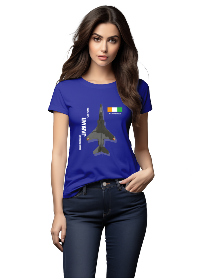 Women's Elegance in Flight with the SEPECAT Jaguar T-shirt
